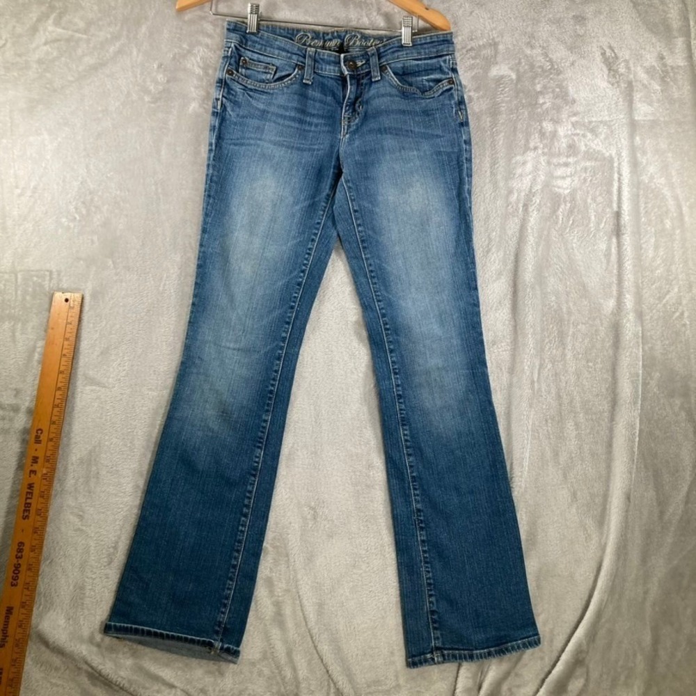 Gap Premium Bootcut Jeans Womens 4/27R Medium Wash Low Rise Blue Denim Pants